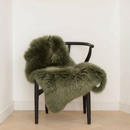 Natural Premium New Zealand Sheepskin Rug & Throw, Single, X-Large (9 Colours)