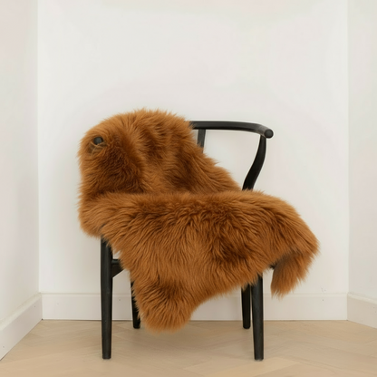 Natural Premium New Zealand Sheepskin Rug & Throw, Single, X-Large (9 Colours)