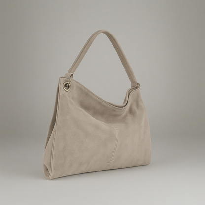 Riccio Suede Leather Shoulder Bag by Clemés (7 Colours)