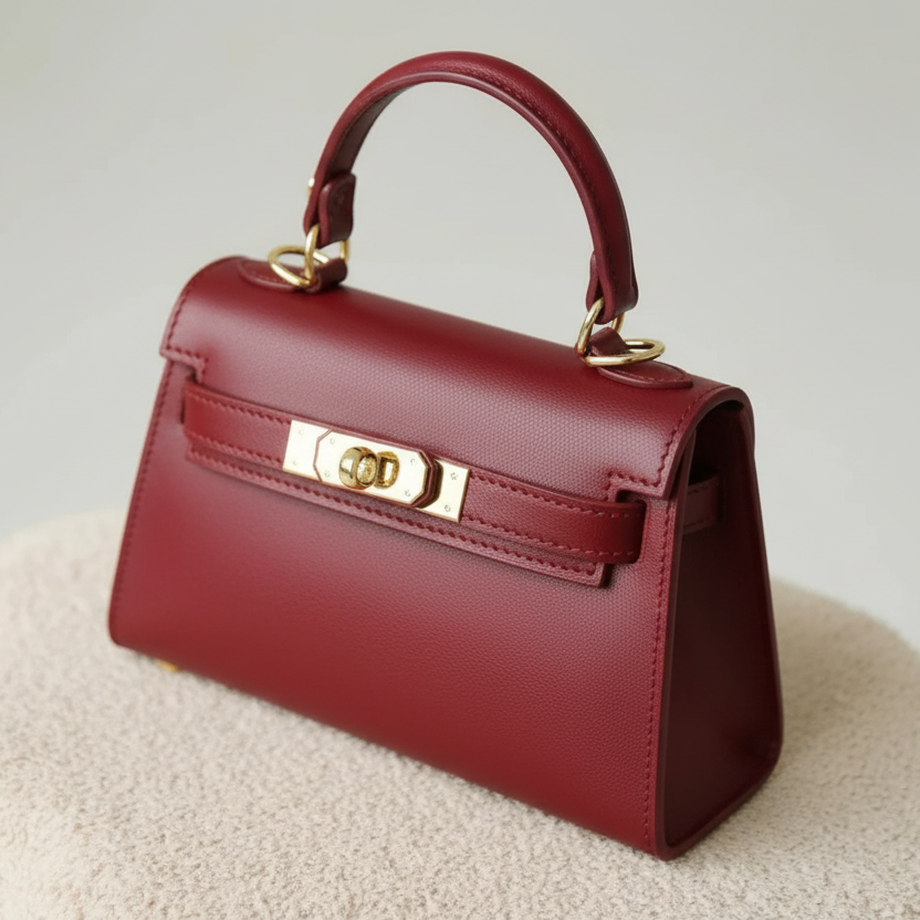 The Mini Kelly Leather Handbag Reimagined by Clemés (14 Colours)