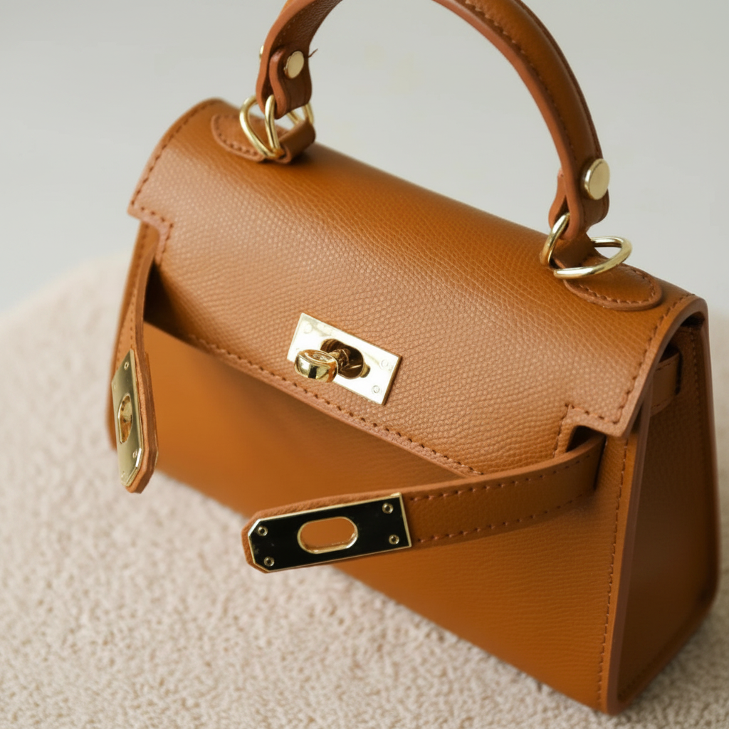 The Mini Kelly Leather Handbag Reimagined by Clemés (18 Colours)