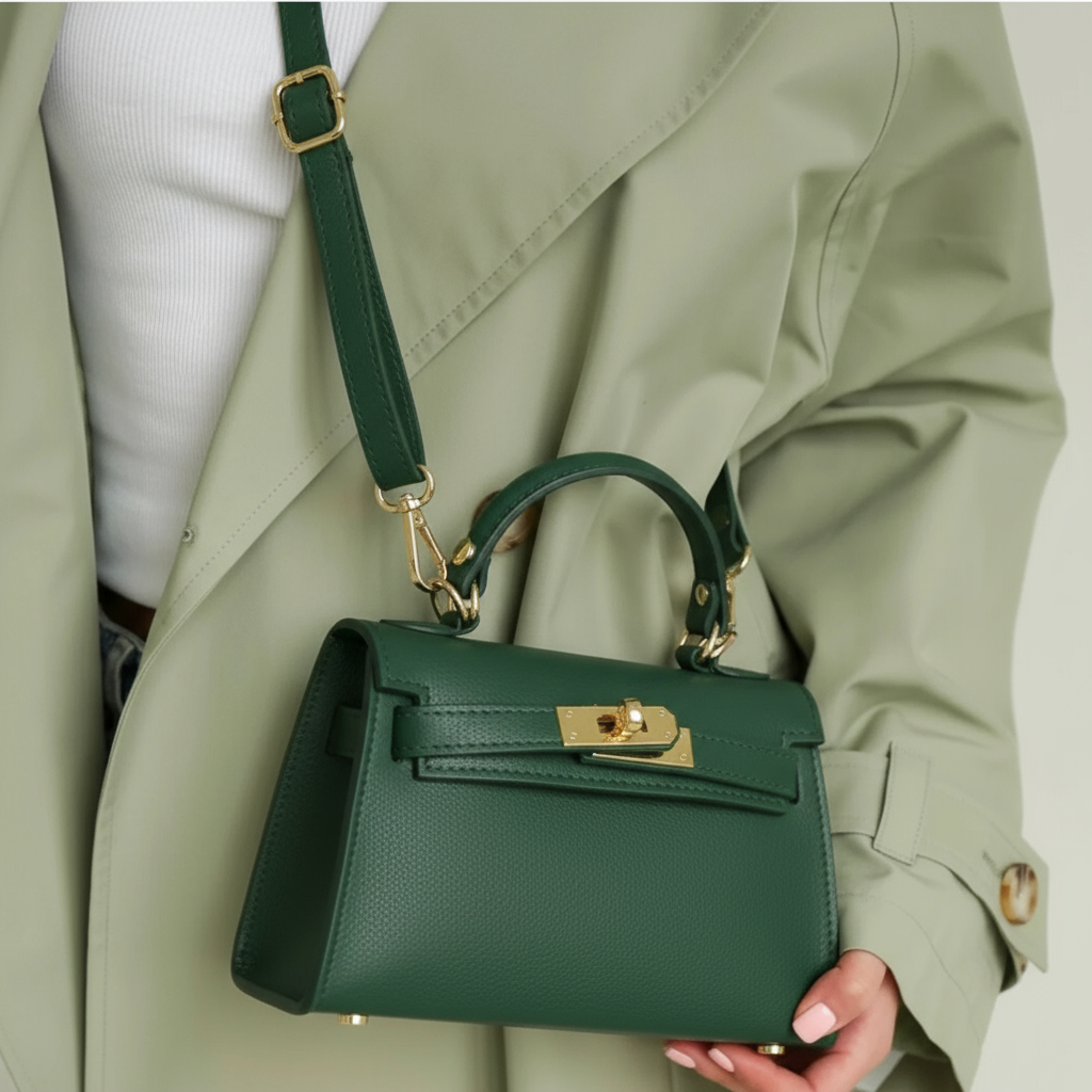 The Mini Kelly Leather Handbag Reimagined by Clemés (14 Colours)
