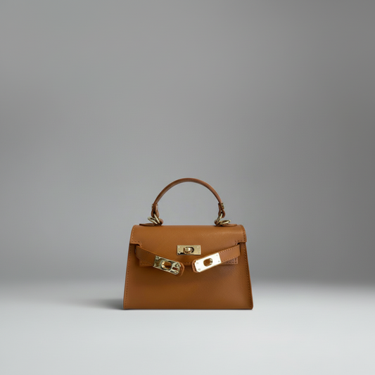 The Mini Kelly Leather Handbag Reimagined by Clemés (14 Colours)
