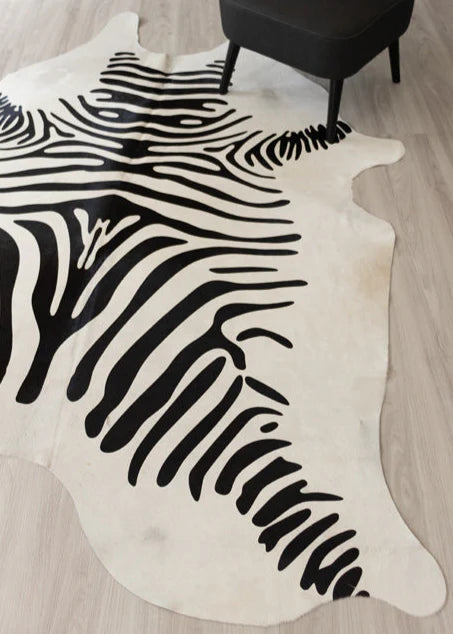 Natural Premium Brazilian Cowhide Printed Zebra, Large (2 Patterns)