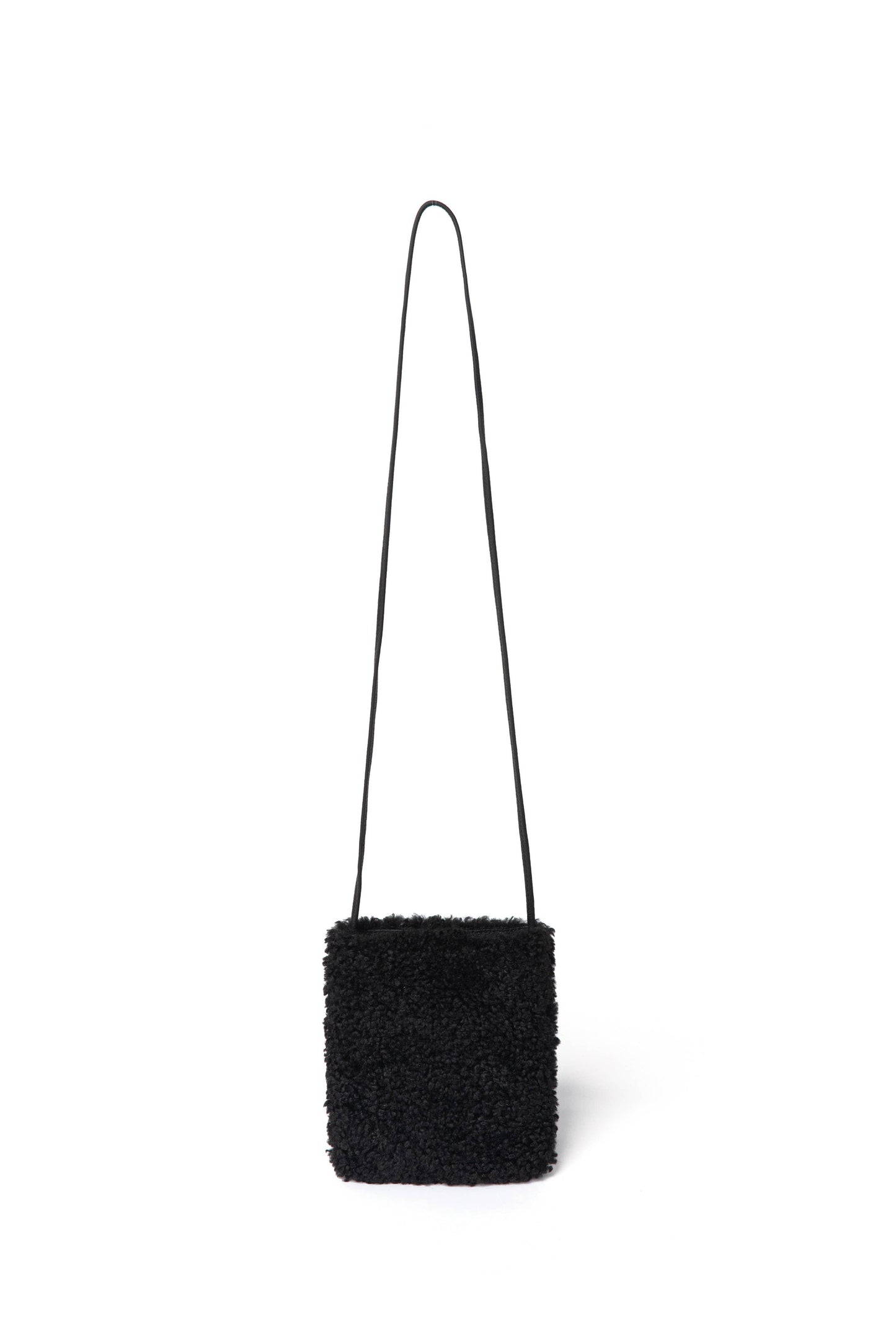 Pia Faux Shearling Phone Crossbody Bag by Clemés