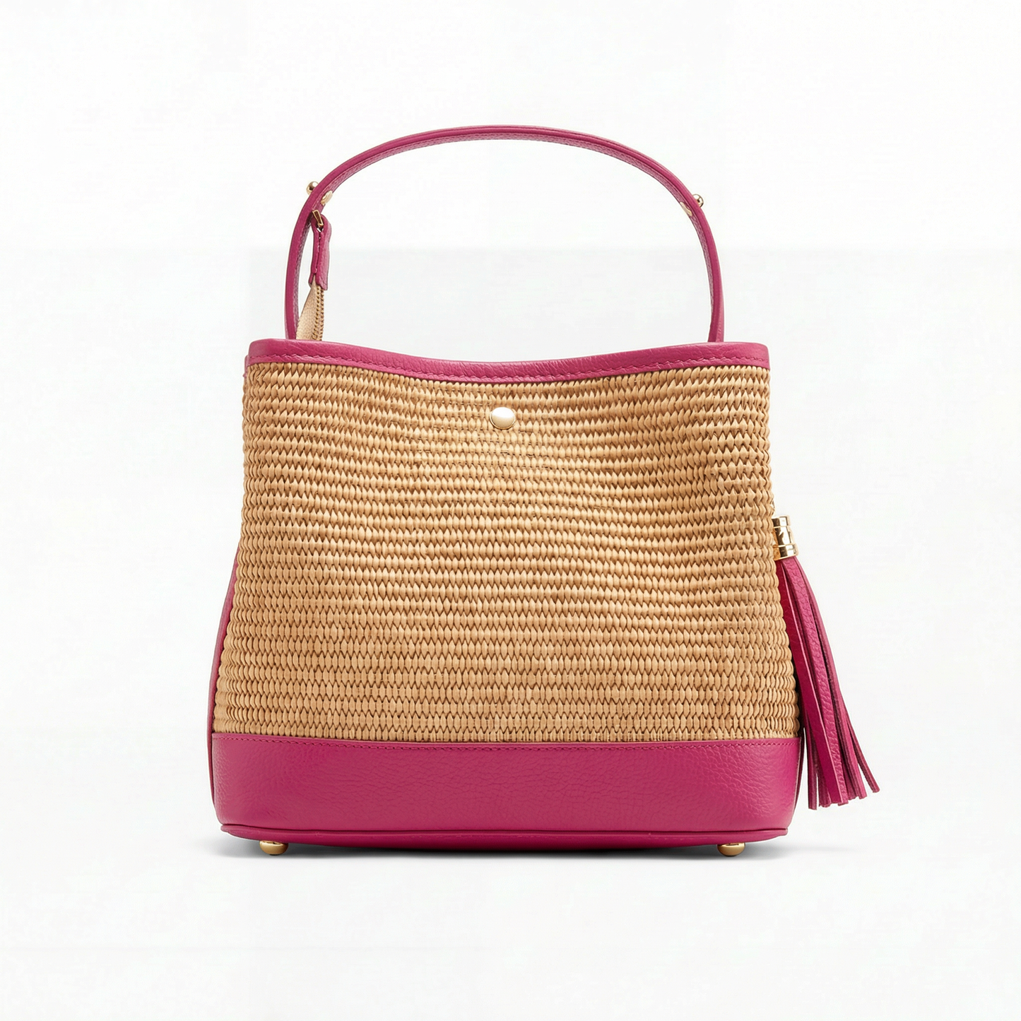 Cosima Raffia & Leather Bag by Clemés