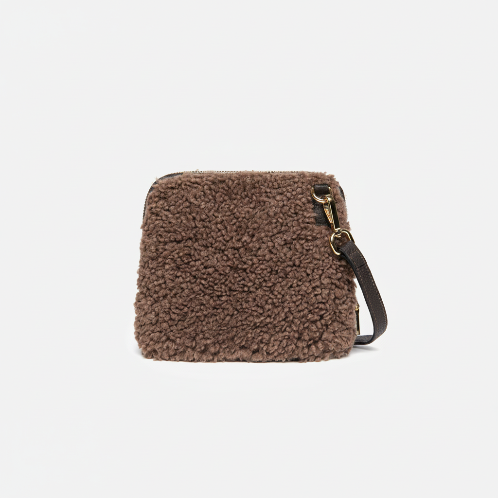 Zita Faux Shearling Crossbody Bag by Clemés