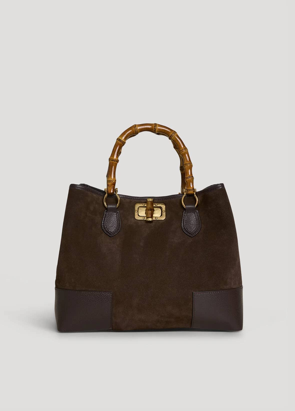 Ginevra Suede Bamboo Tote Bag by Clemés