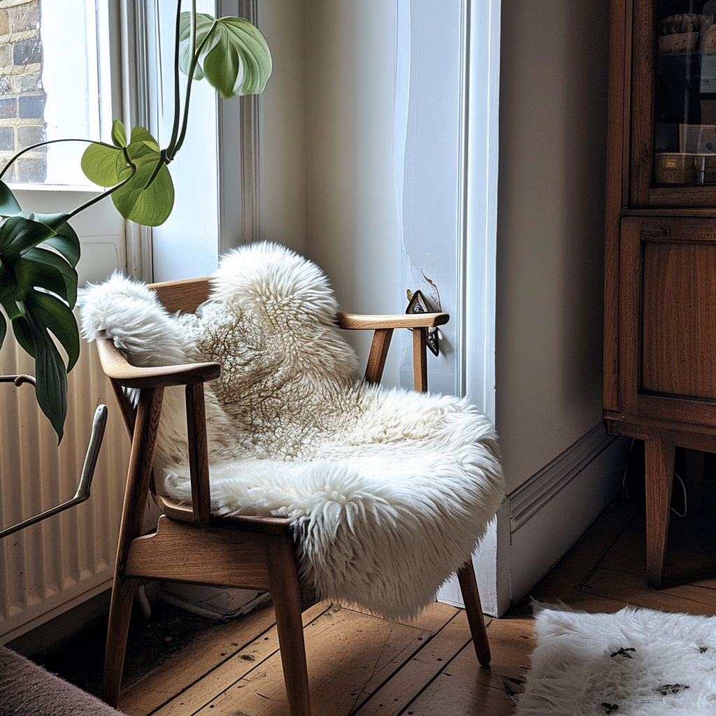 Natural Premium New Zealand Sheepskin Rug Throw Single W55 x L90 c iCowhide UK