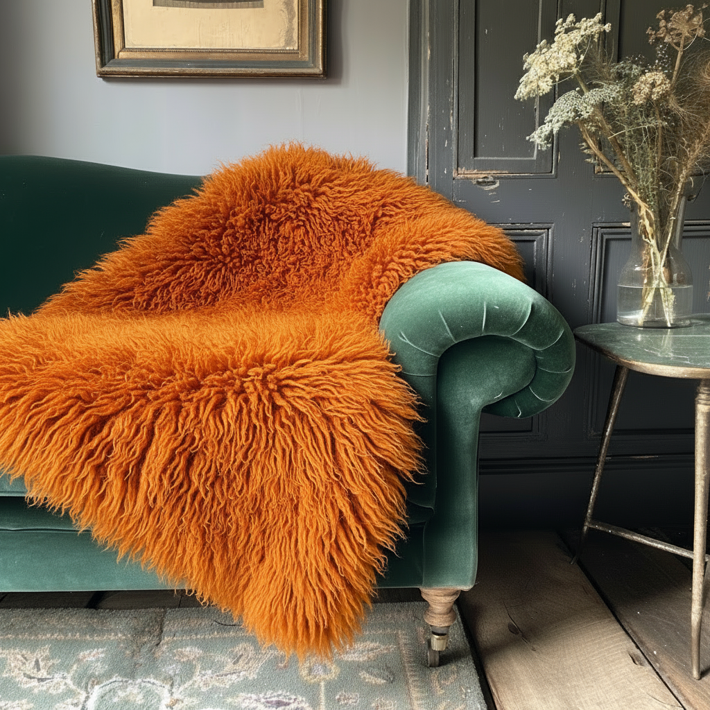 Natural Premium New Zealand Sheepskin Rug & Throw, Single, X-Large (9 Colours)