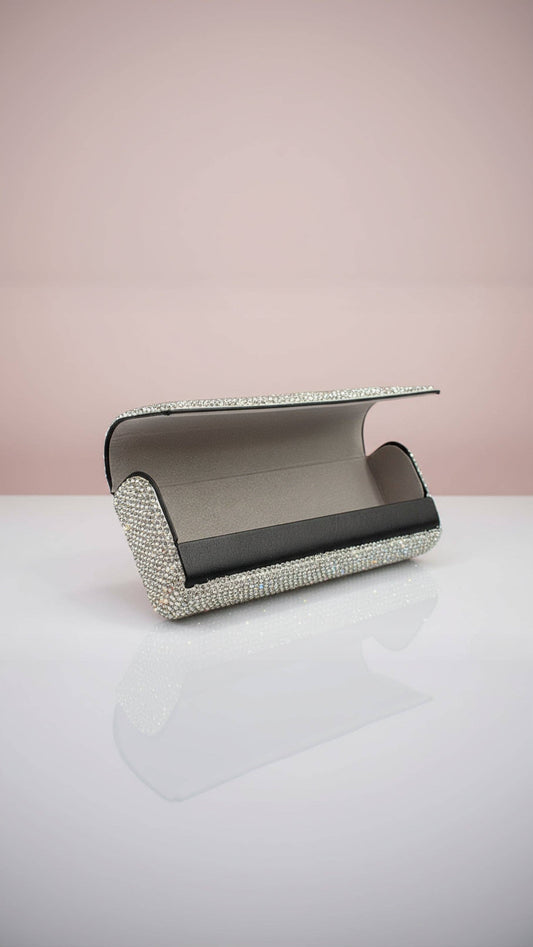Ophélie Crystal Encrusted Reading Glasses Case, by Clemés