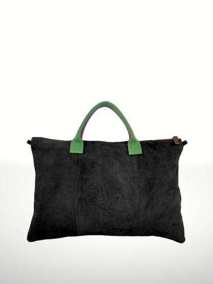 Milano Suede Leather Shoulder Bag & Handbag