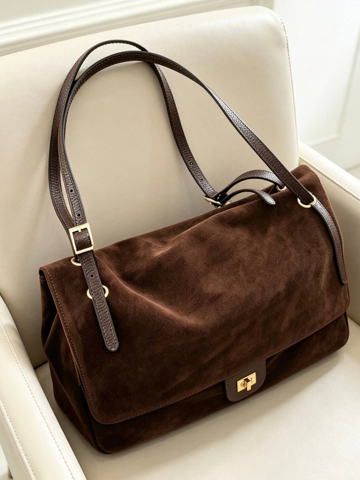 Louise XL Suede Shoulder Bag by Clemés