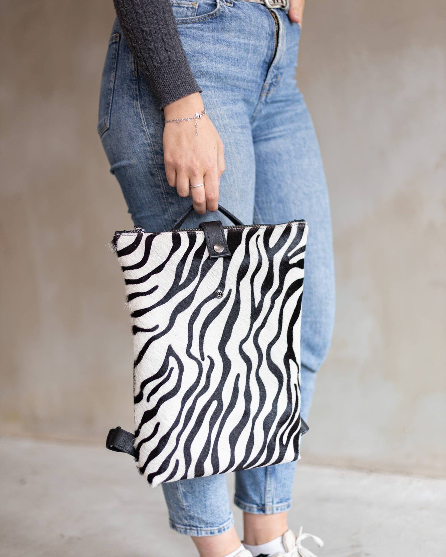 Sandra Cowhide & Leather Backpack by Clemés
