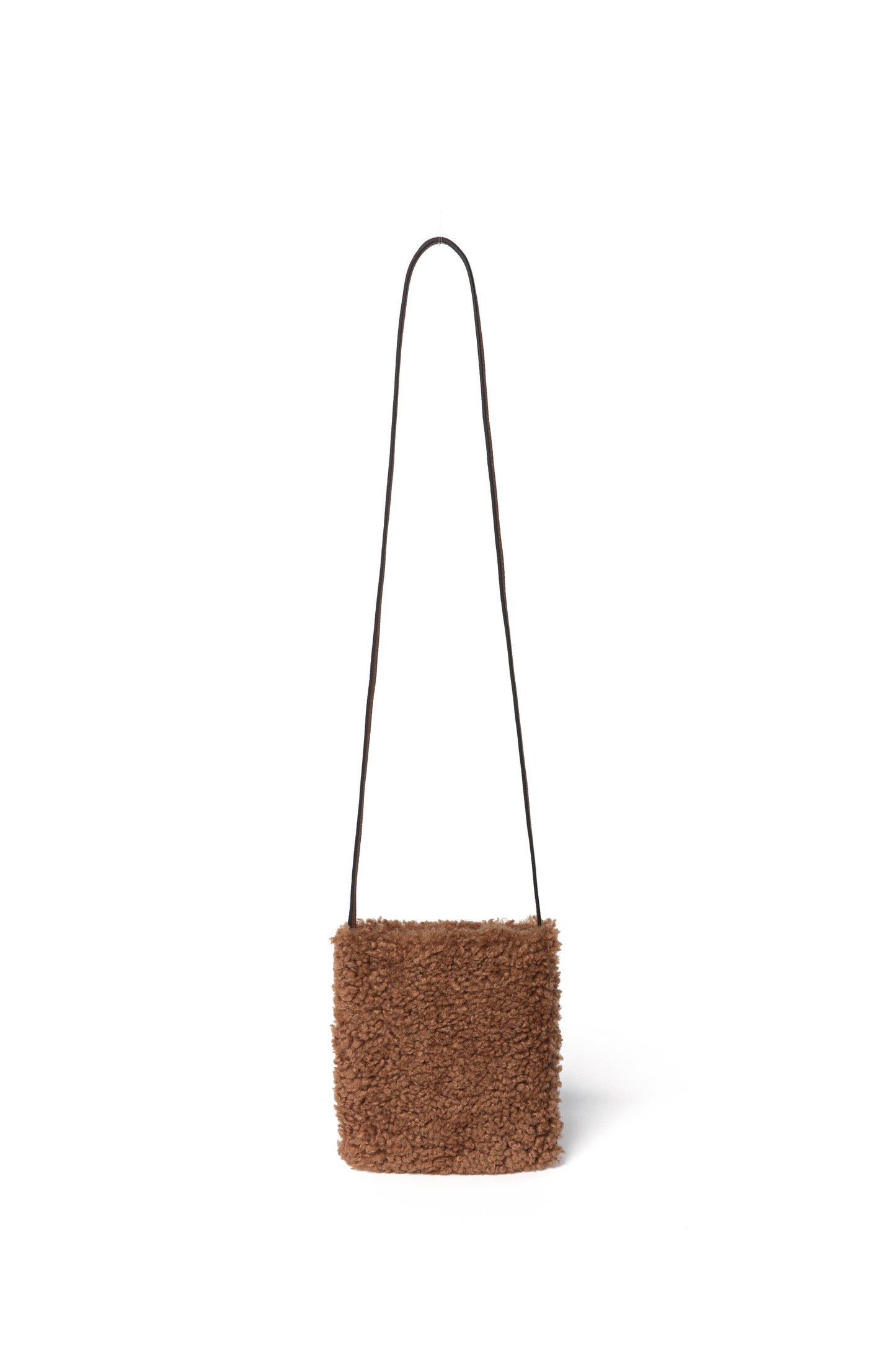 Pia Faux Shearling Phone Crossbody Bag by Clemés