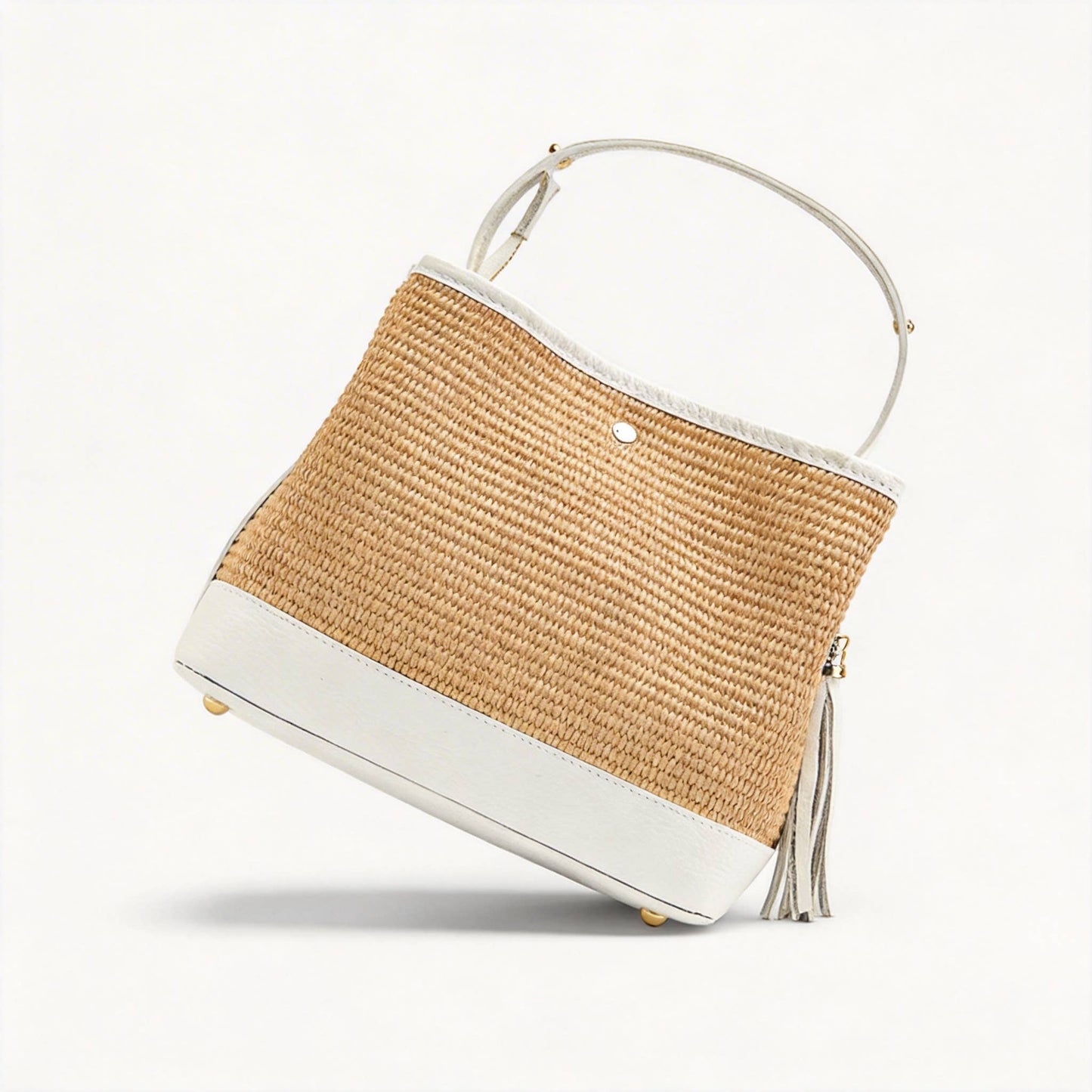 Cosima Raffia & Leather Bag by Clemés