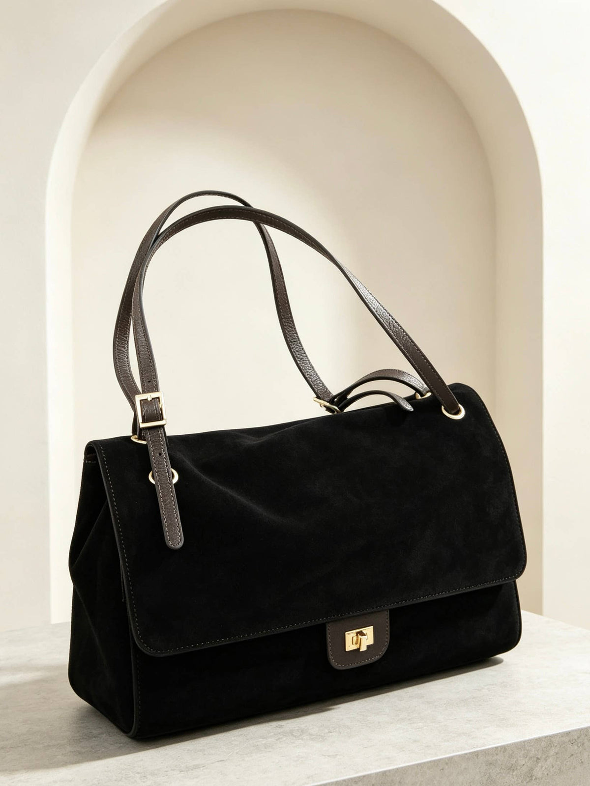 Louise XL Suede Shoulder Bag by Clemés