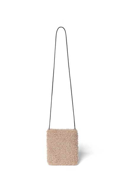 Pia Faux Shearling Phone Crossbody Bag by Clemés