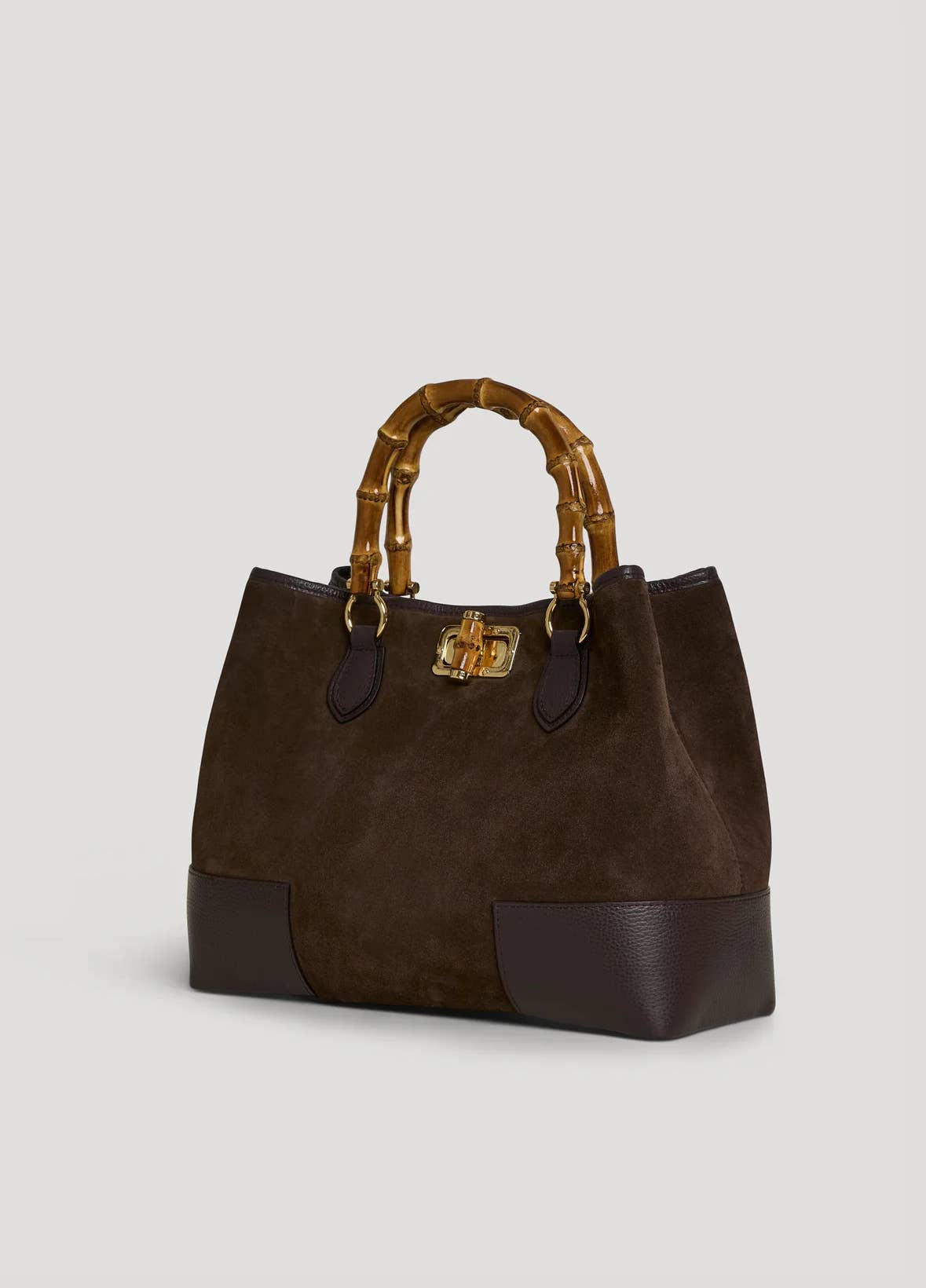Ginevra Suede Bamboo Tote Bag by Clemés