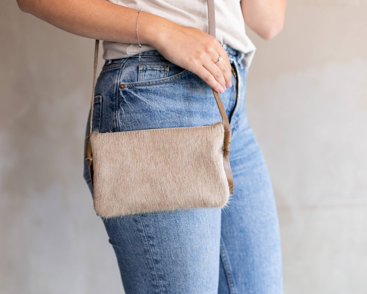 Anouk Cowhide Crossbody by Clemes