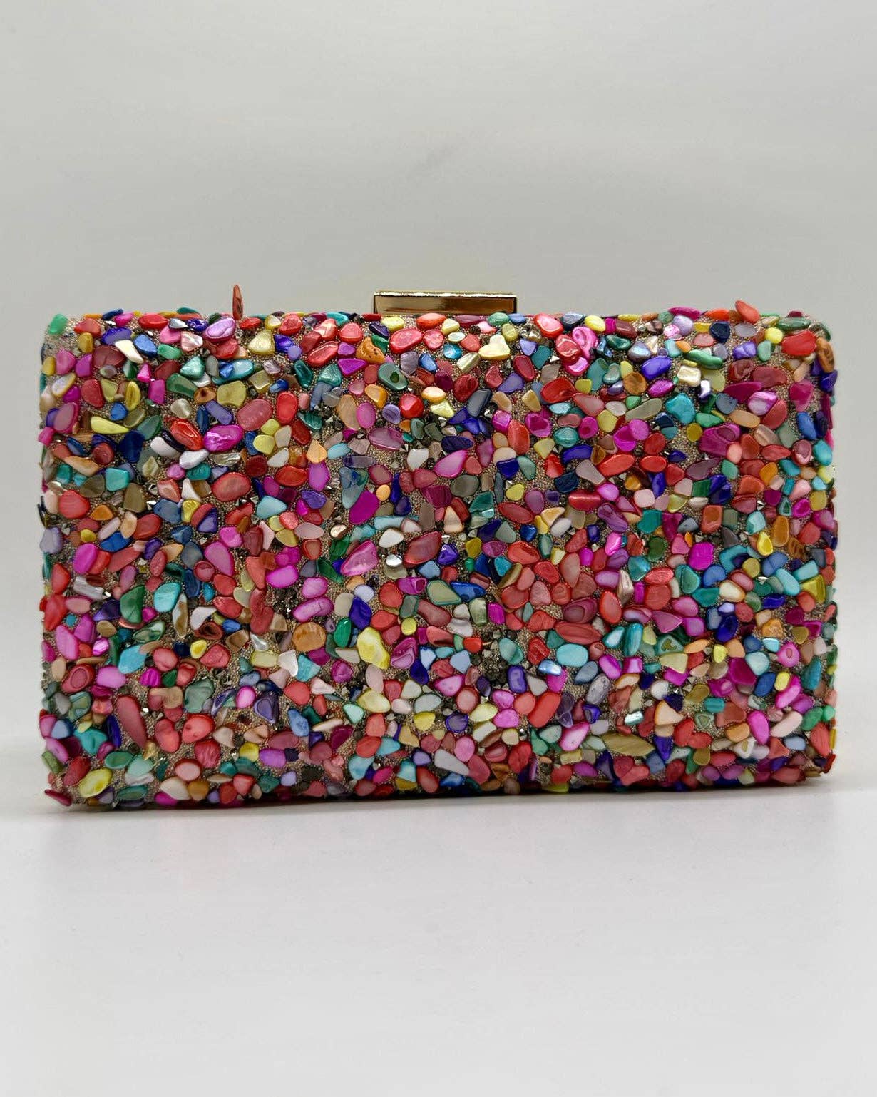 Gemma Natural Stone Box Clutch by Clemés
