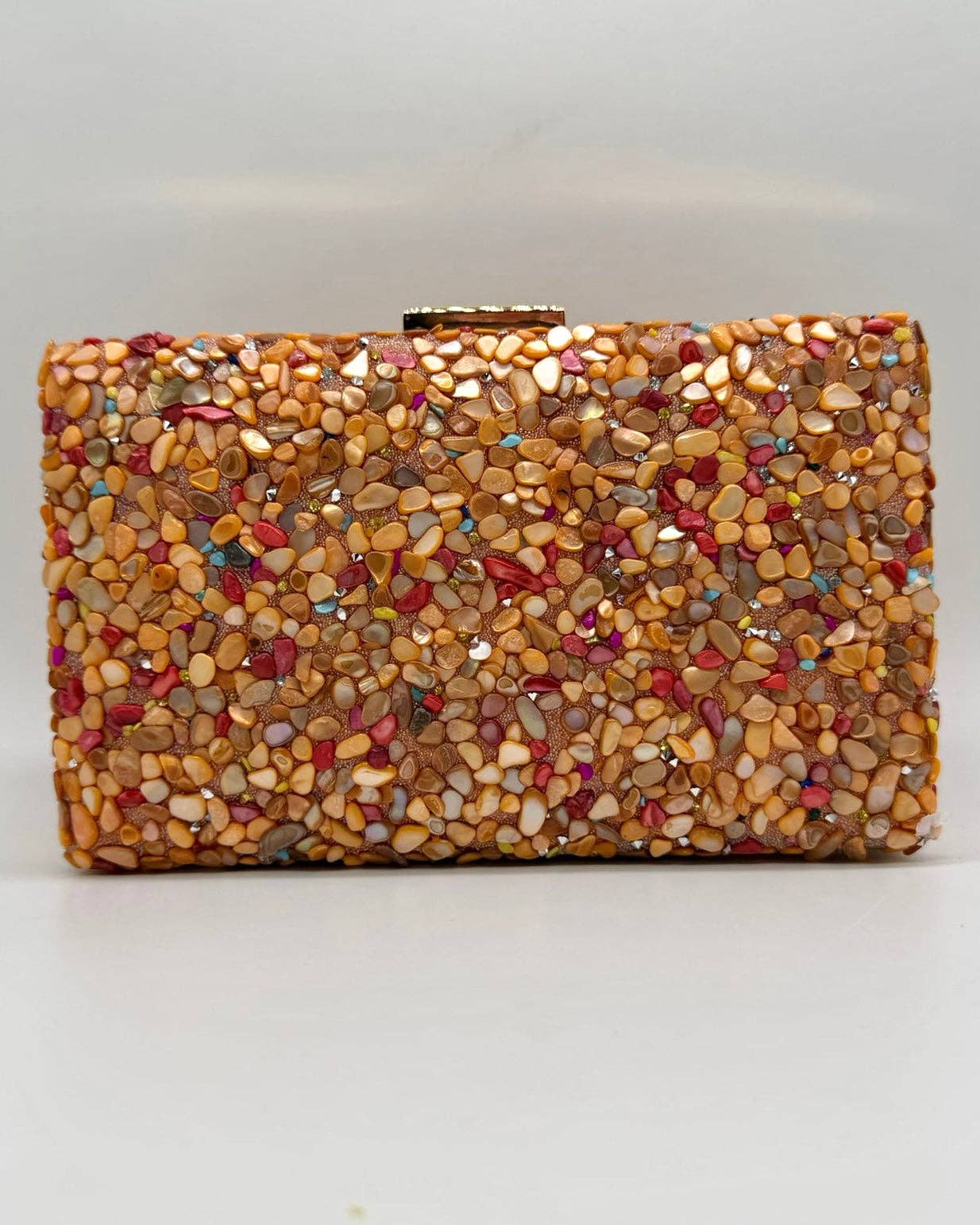 Gemma Natural Stone Box Clutch by Clemés