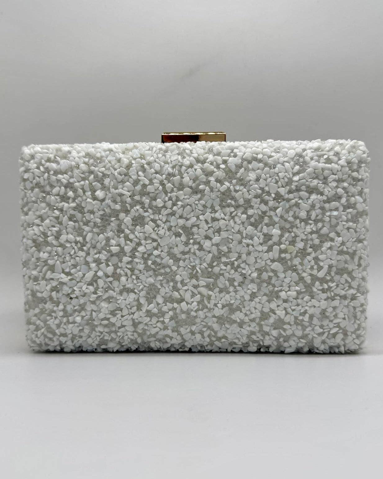 Gemma Natural Stone Box Clutch by Clemés