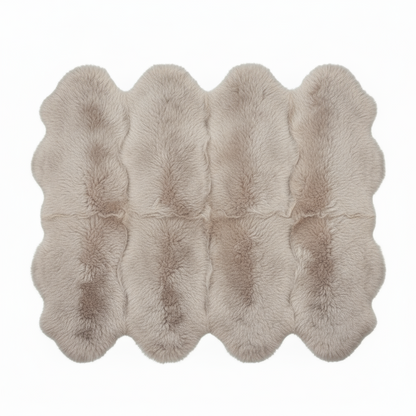 Natural Premium New Zealand Sheepskin Rug & Throw, Octo, L180 x W180 cm (3 Colours)