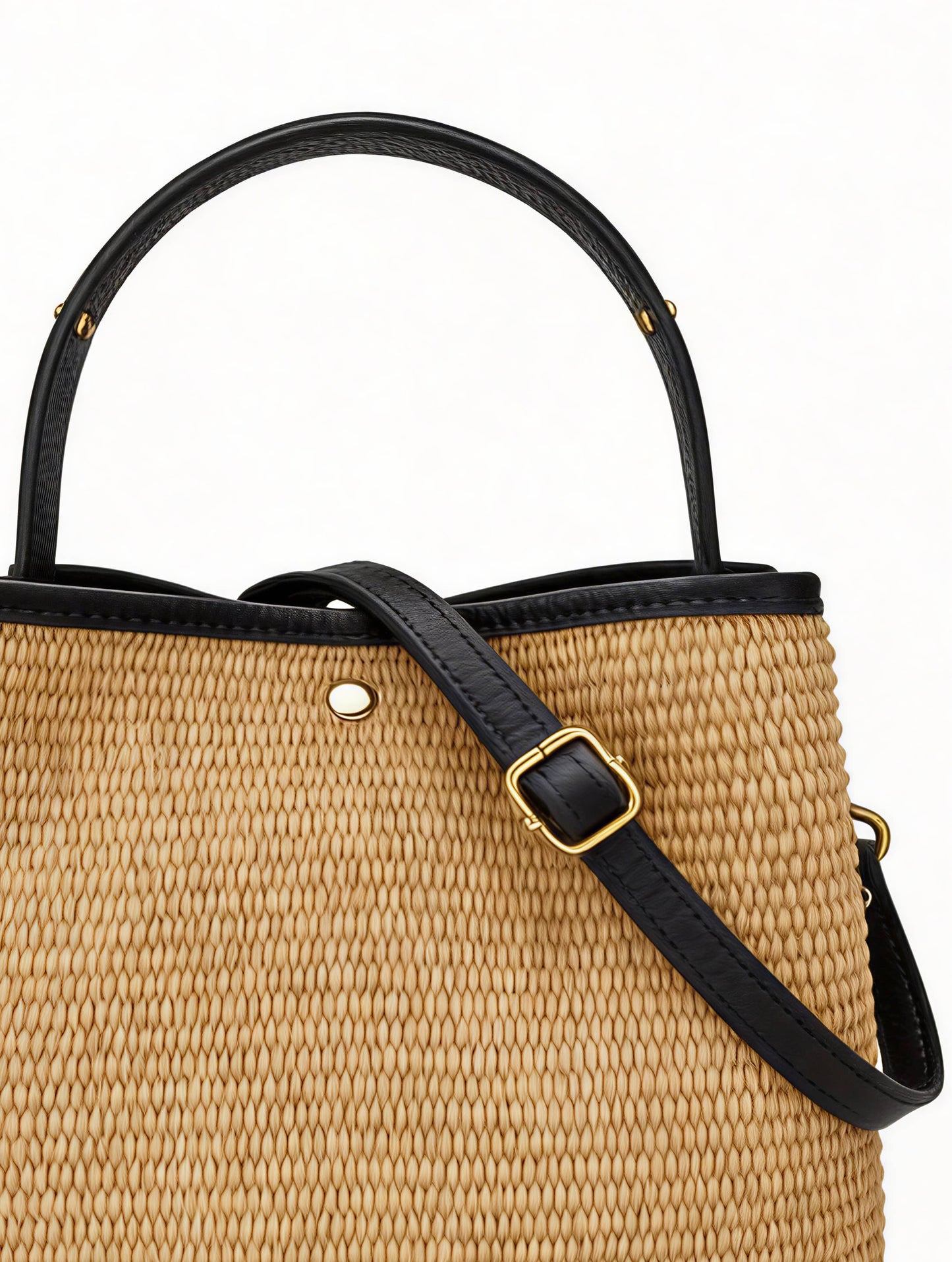 Cosima Raffia & Leather Bag by Clemés
