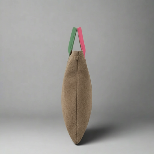 Milano Suede Bag, Taupe, by Clemés