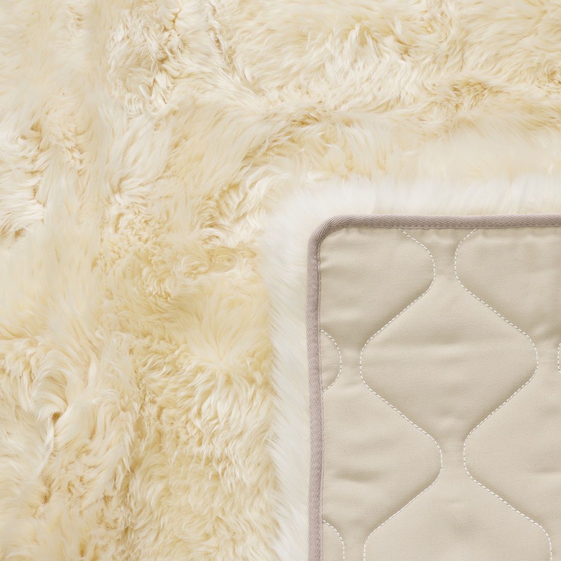Natural Premium Sheepskin Rectangular Rug, X-Large, W120 x L180 cm, Champagne