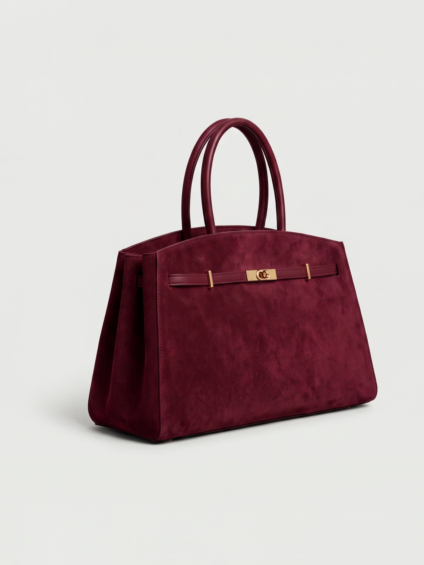 Coco Suede Tote by Clemés — Burgundy