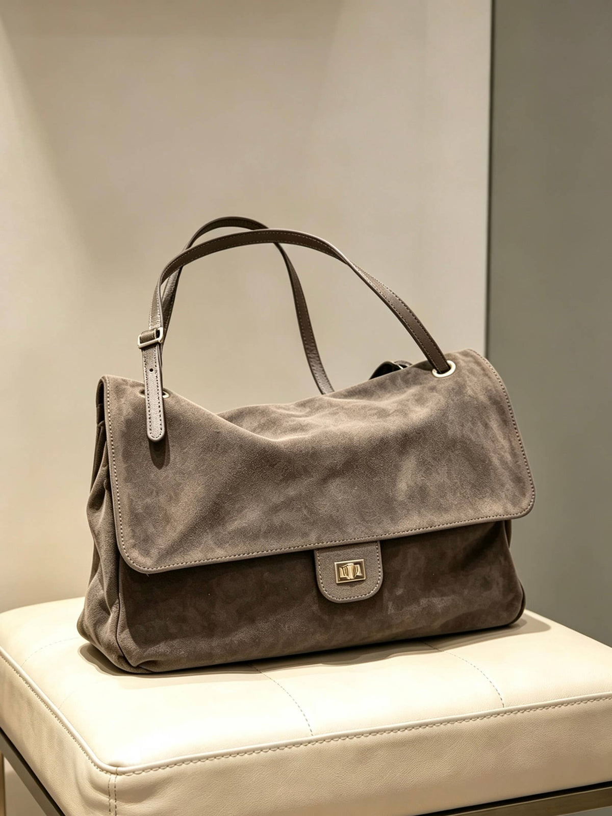 Louise XL Suede Shoulder Bag by Clemés