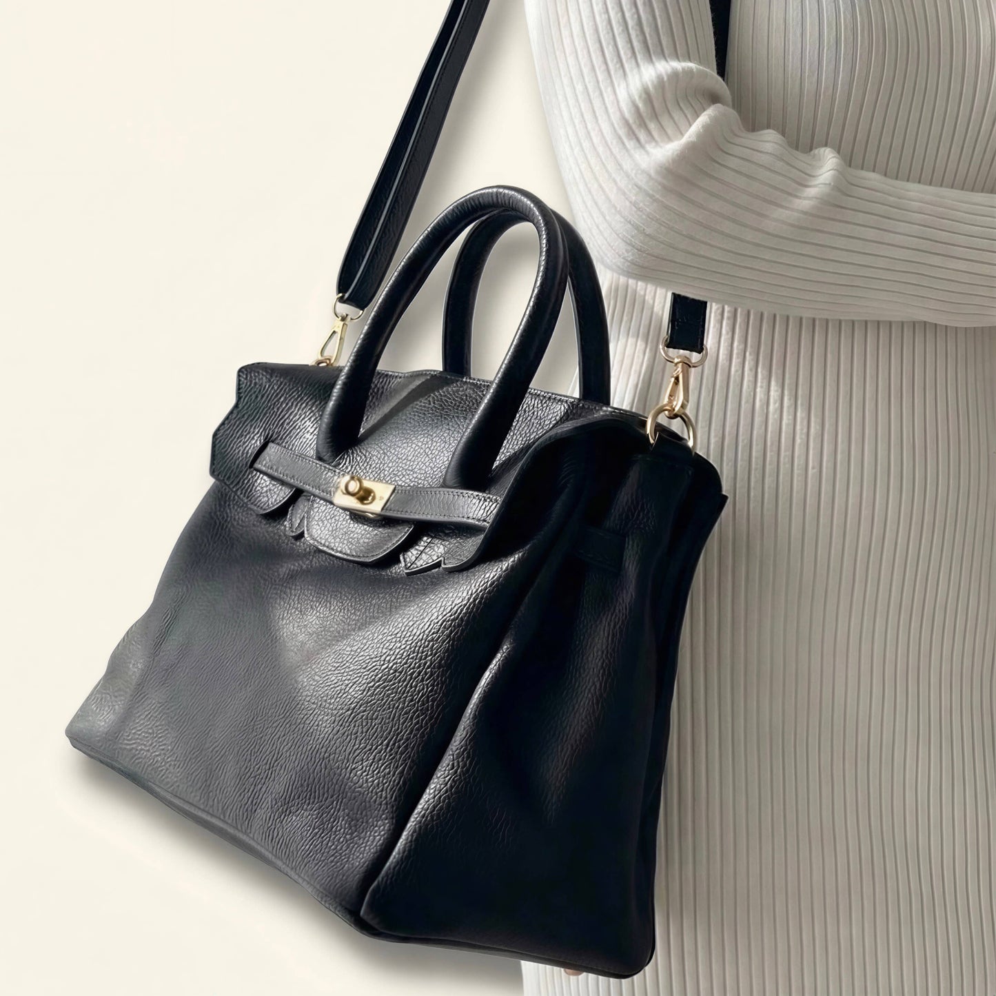 Valentina Maxi Leather Tote by Clemés