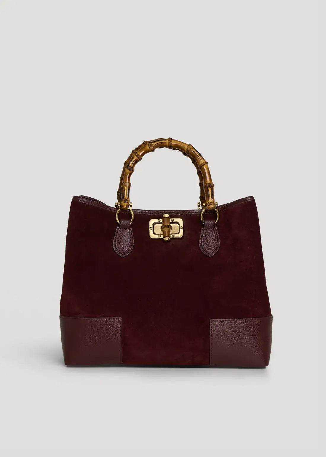 Ginevra Suede Bamboo Tote Bag by Clemés