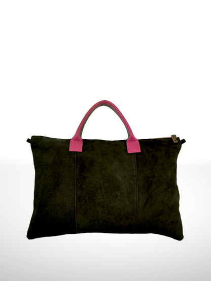 Milano Suede Leather Shoulder Bag & Handbag