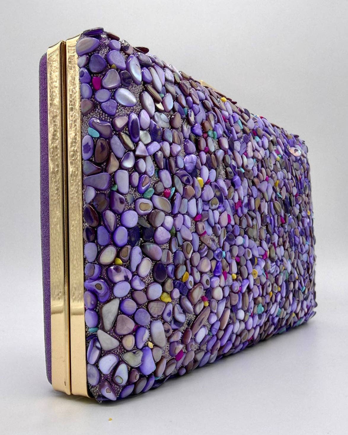 Gemma Natural Stone Box Clutch by Clemés