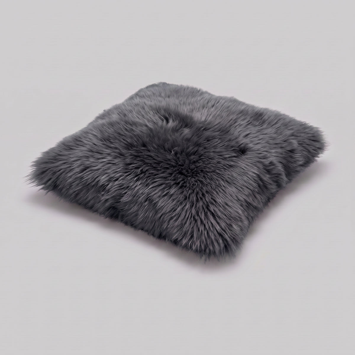 Double-Sided Sheepskin Cushion in Dover