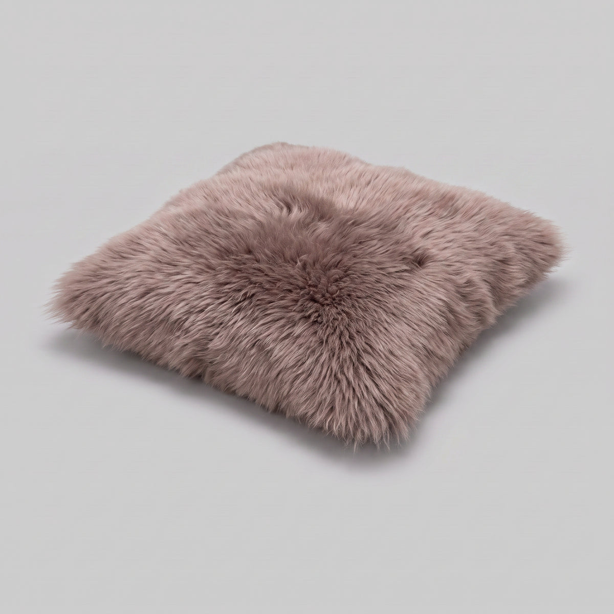 Double-Sided Sheepskin Cushion in Paco