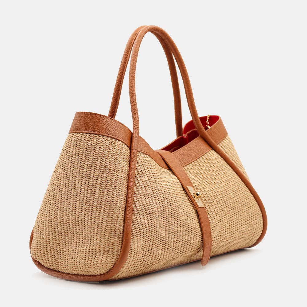 Bianca Raffia Handbag by Clemés