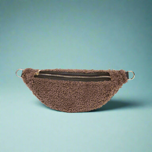 Nevina Shearling & Leather Bum Bag by Clemés