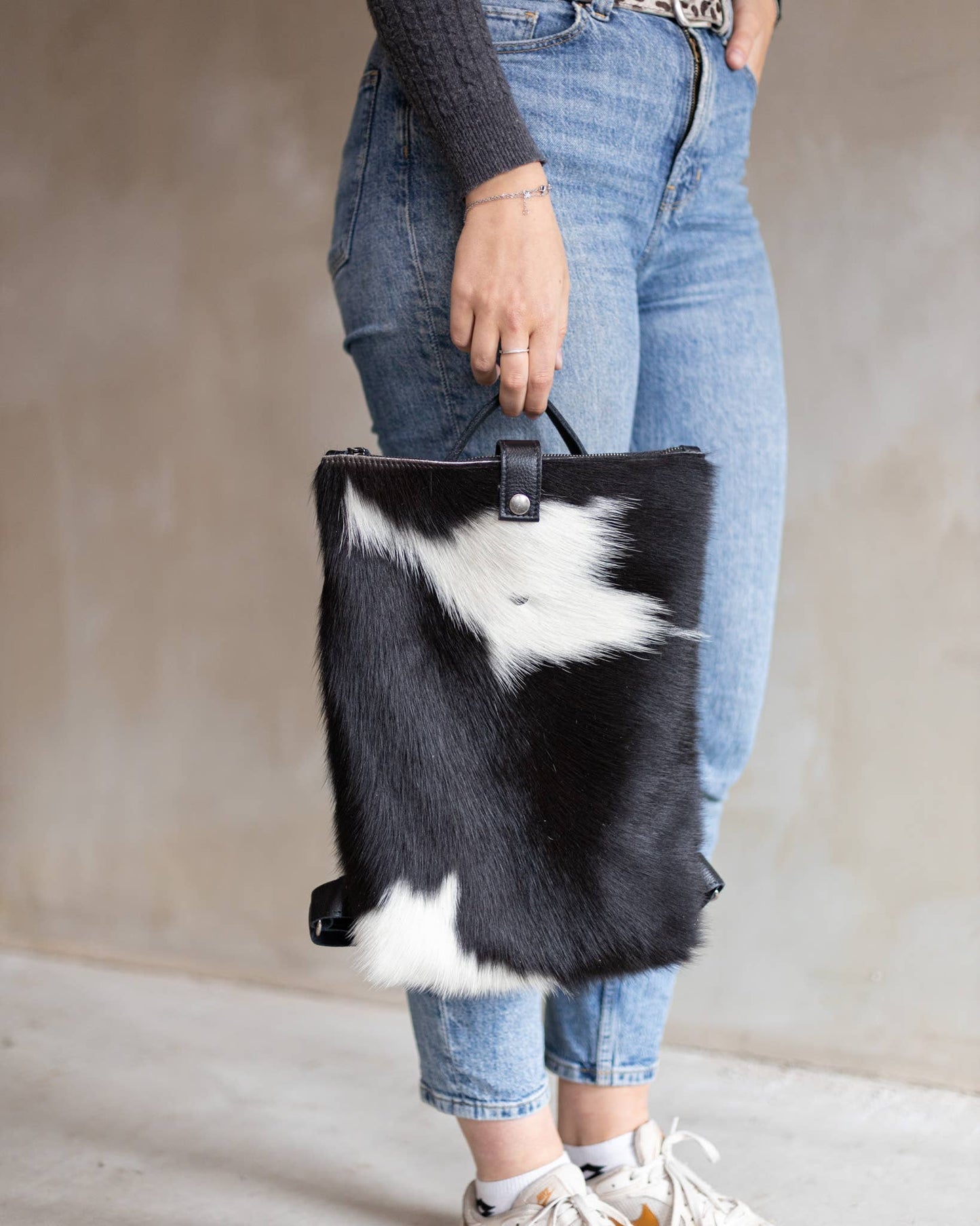 Sandra Cowhide & Leather Backpack by Clemés
