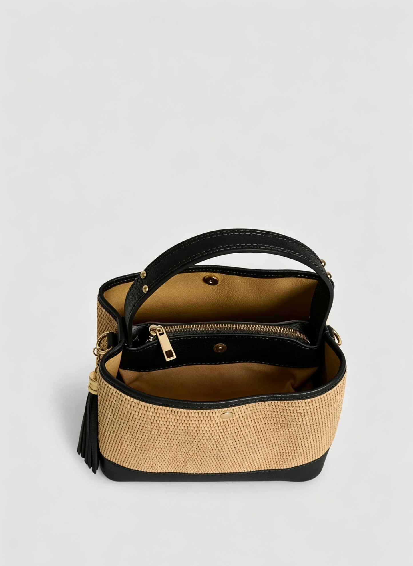 Cosima Raffia & Leather Bag by Clemés