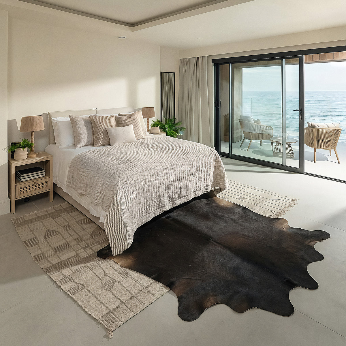 Natural Brazilian Cowhide 218 x 236 cm