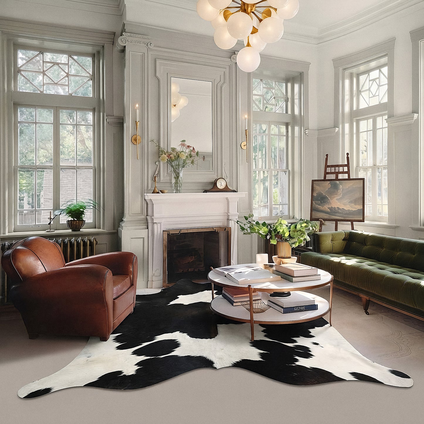 Natural Brazilian Cowhide 208 x 244 cm