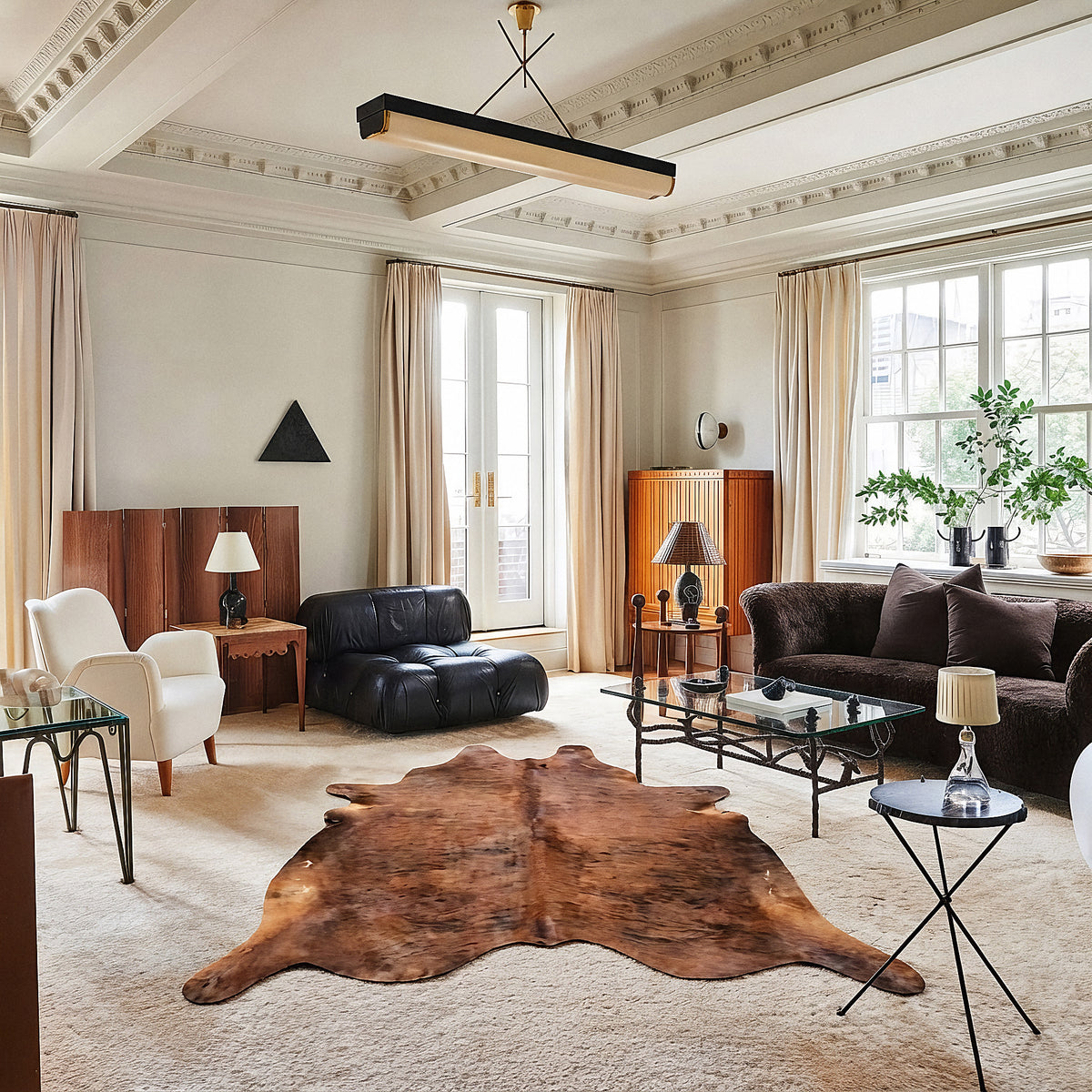 Natural Brazilian Cowhide 218 x 241 cm