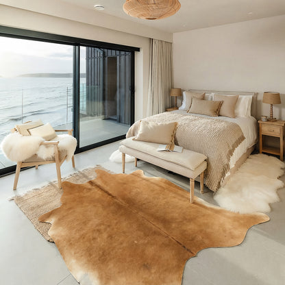Natural Brazilian Cowhide 203 x 213 cm