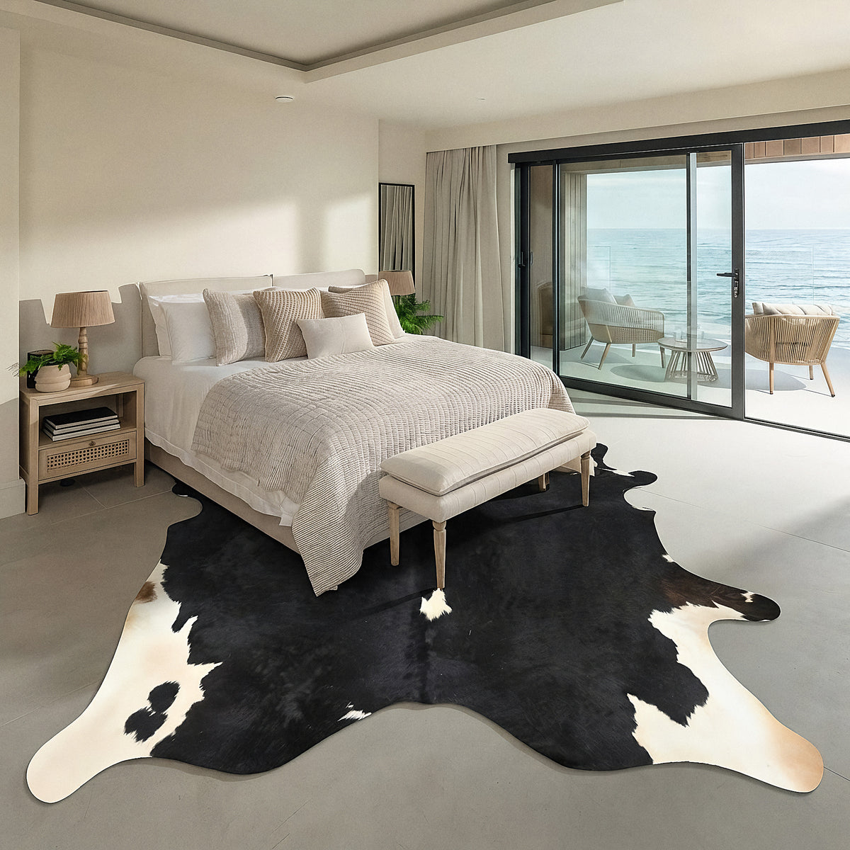 Natural Brazilian Cowhide 198 x 249 cm