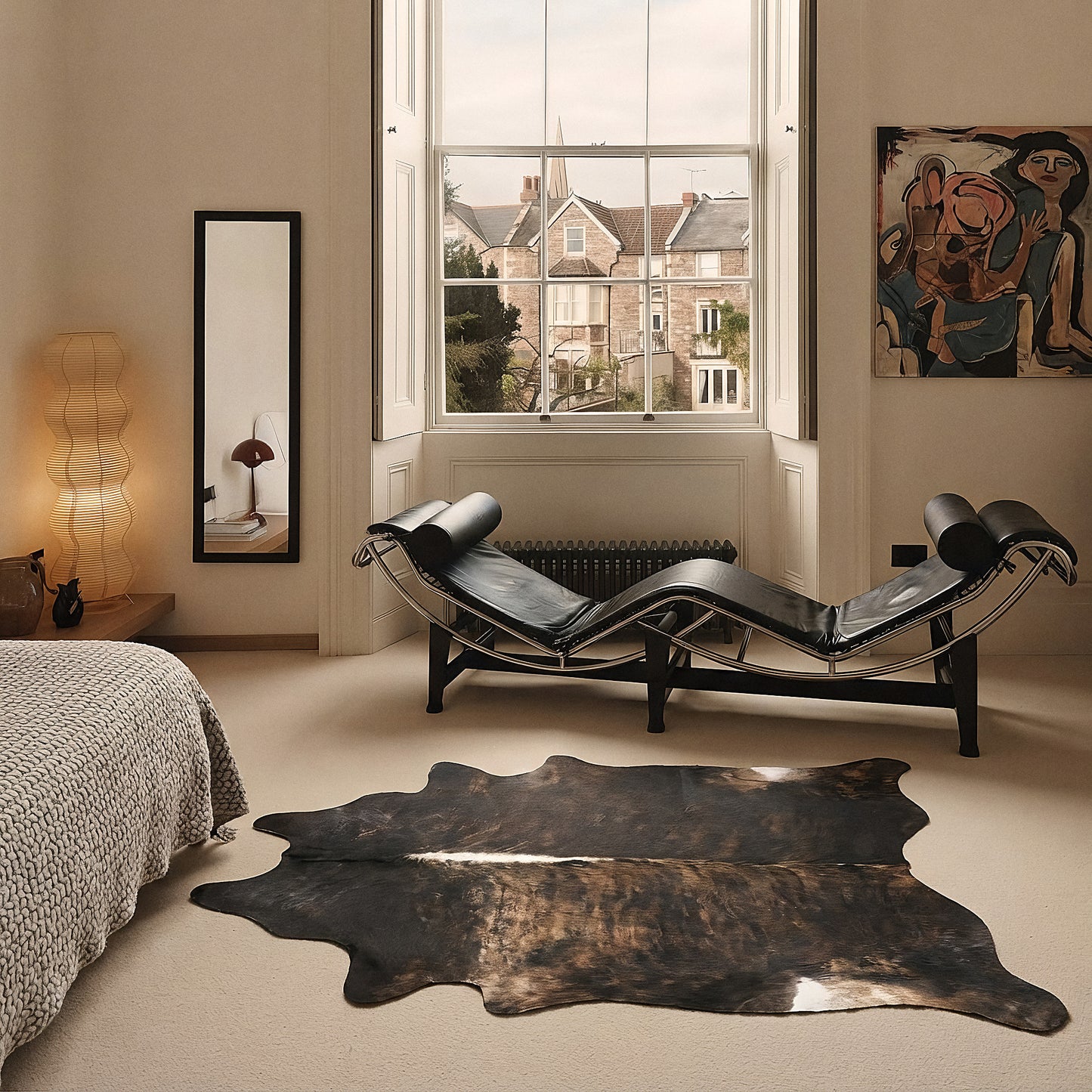 Natural Brazilian Cowhide 226 x 254 cm