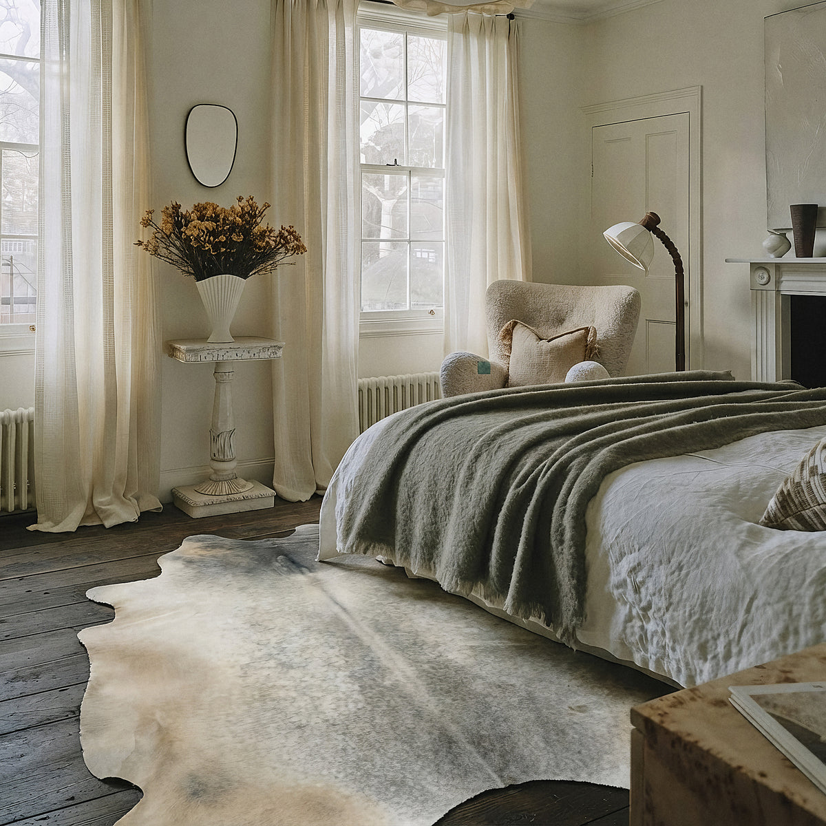 Natural Brazilian Cowhide 211 x 226 cm